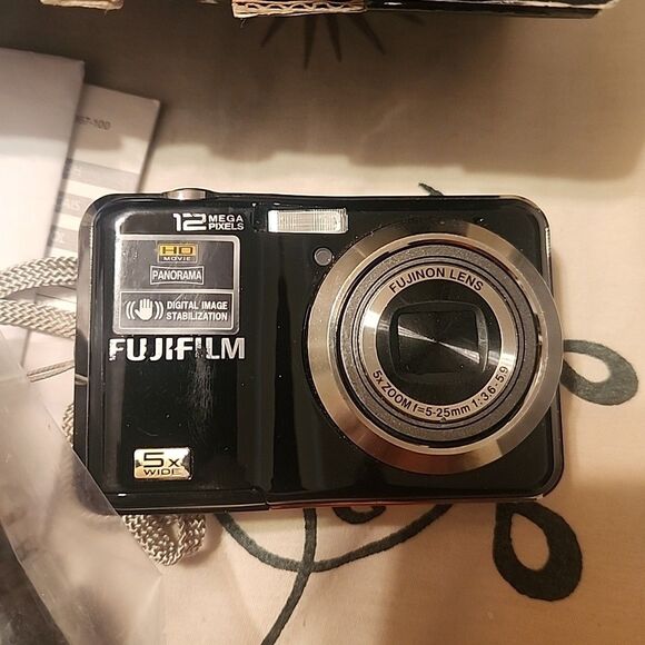 Fujifilm FinePix A Series AX200 12.0MP Digital Camera Black Tested Working - Picture 2 of 5